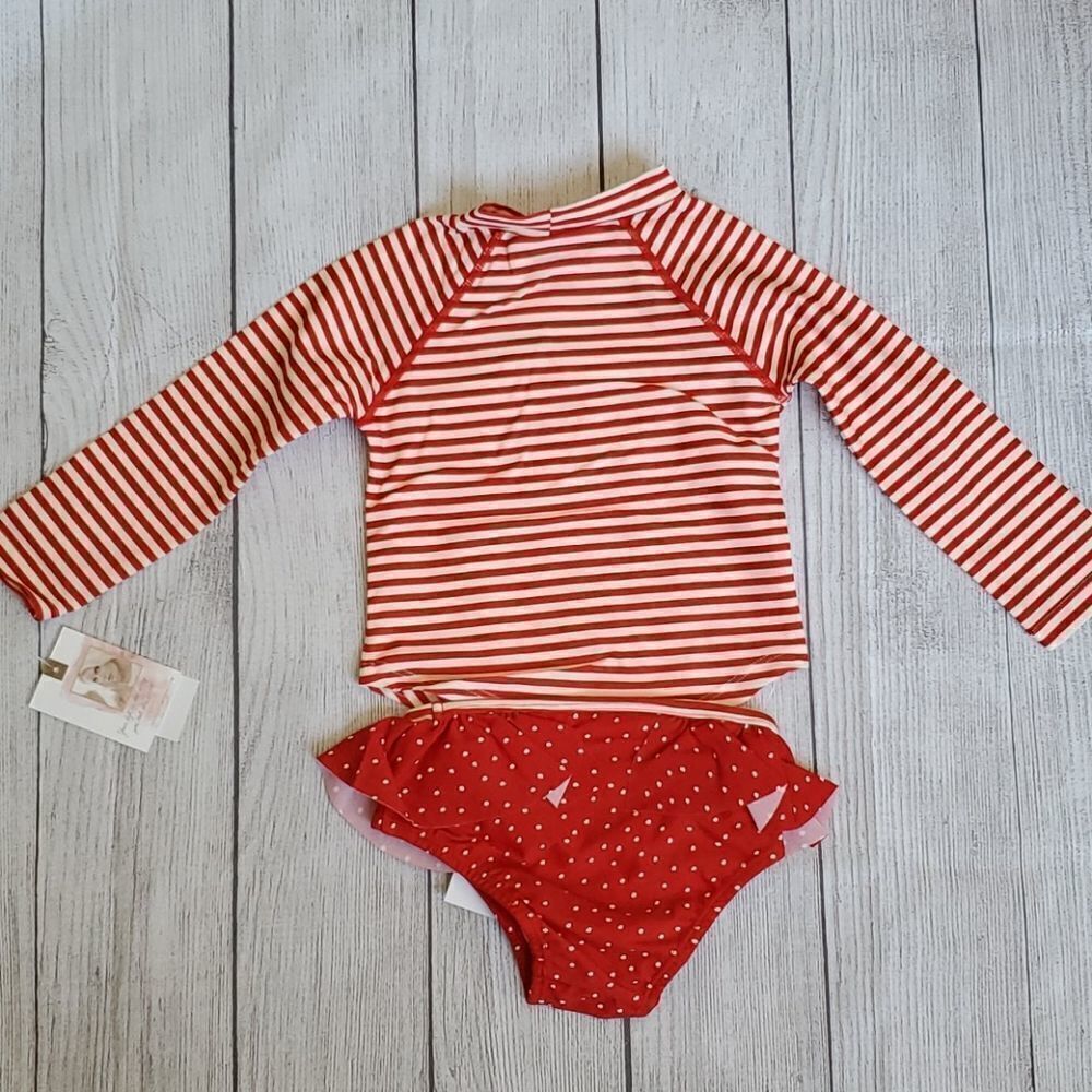 Jessica Simpson Cherry 2 Piece Rash Guard Set - Picture 3 of 6